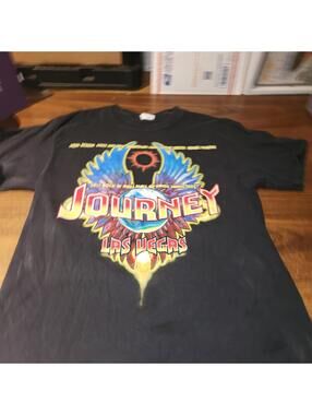 Rare Journey 2017 Hall of Fame Hard Rock Hotel Staff T-Shirt Mens Sz M Vegas